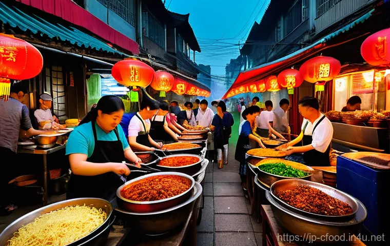 중국 전통음식 - **Prompt:** A vibrant and cozy scene inside a traditional Cantonese dim sum restaurant during a bust...