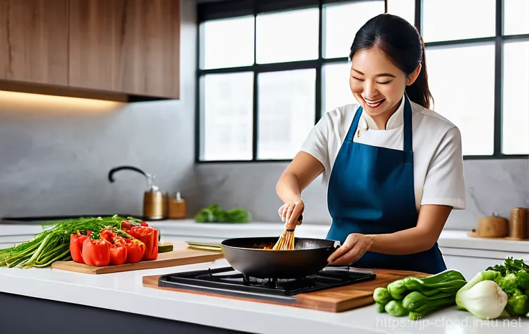 중국 요리 강좌 - Prompt 1: The Aspiring Home Chef's Dream Kitchen**