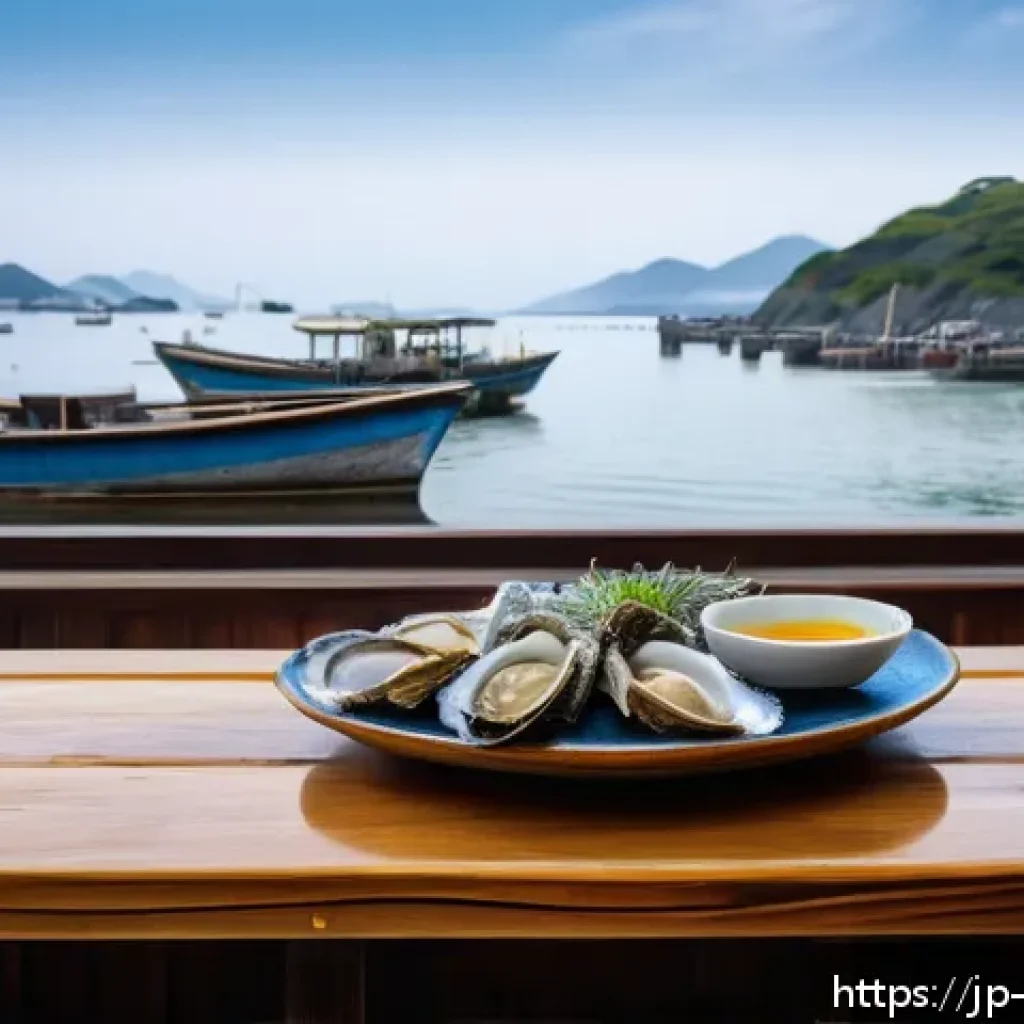 중국 지역별 요리 특징 - A cozy seaside Japanese eatery at dawn, featuring a rustic wooden table with a steaming plate of fre...